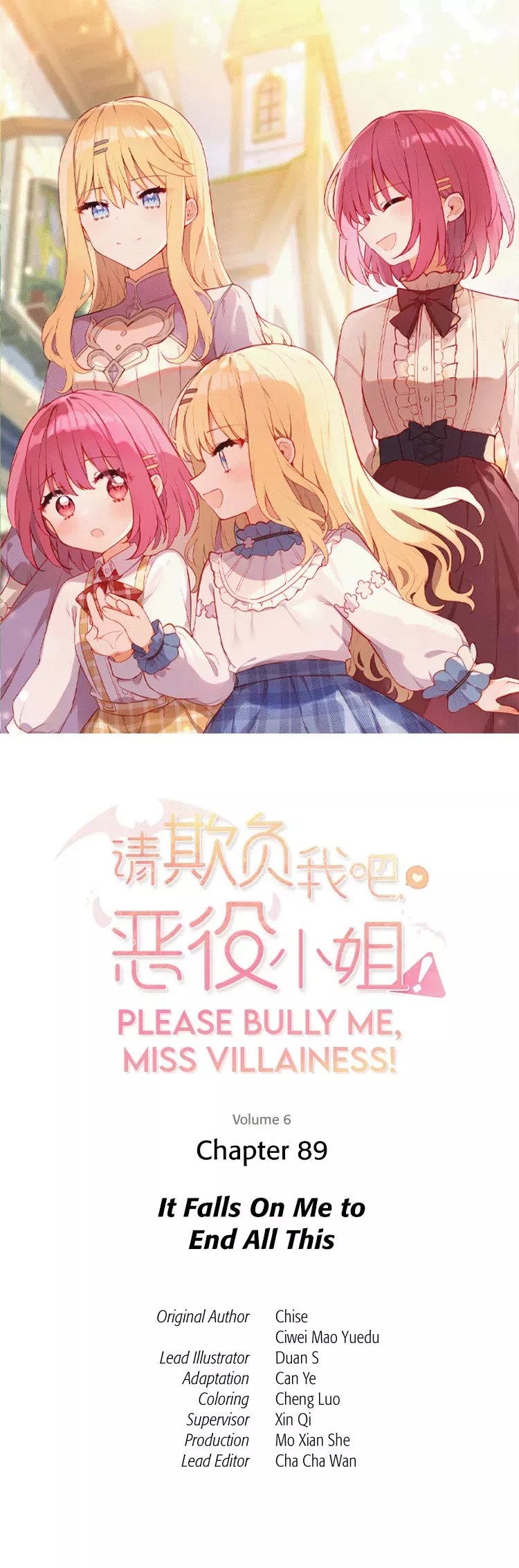 Read Please Bully Me, Miss Villainess! Chapter 89 - It Falls On Me to End All This Online