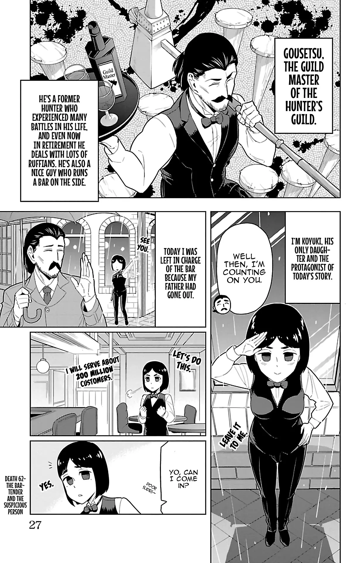 Read Kyuuketsuki Sugu Shinu Chapter 62 - The Bartender and the Suspicious Person Online