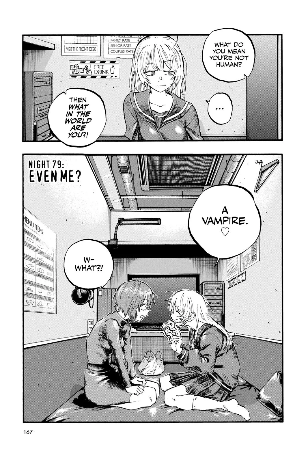 Read Yofukashi no Uta Chapter 79 Online