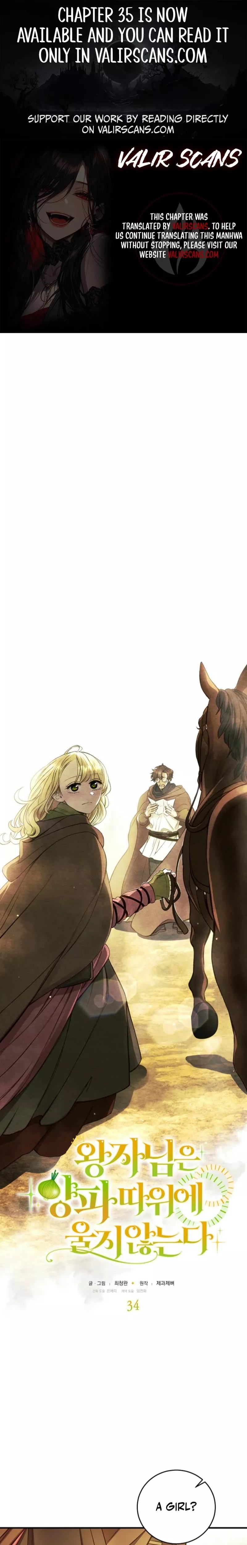 Read The Prince Doesn’t Cry From Mere Onions Chapter 34 Online