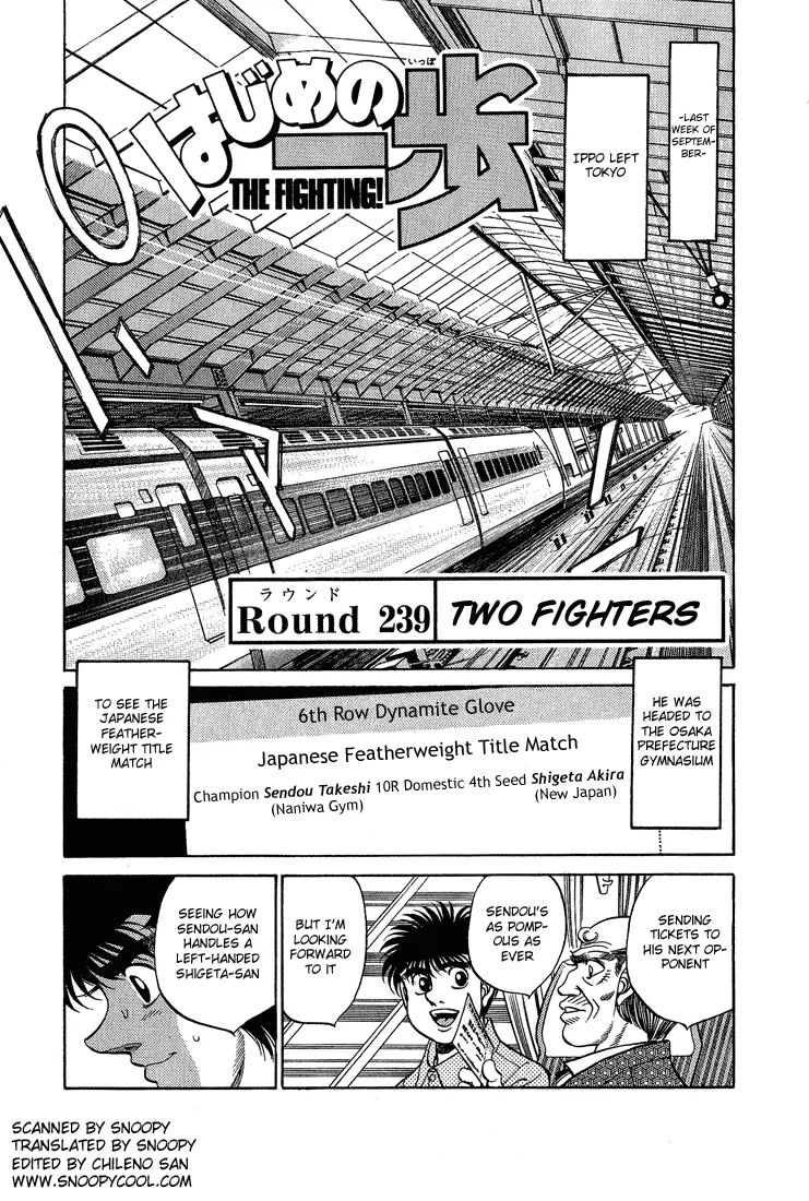 Read Hajime no Ippo Chapter 239 - Two Fighters Online