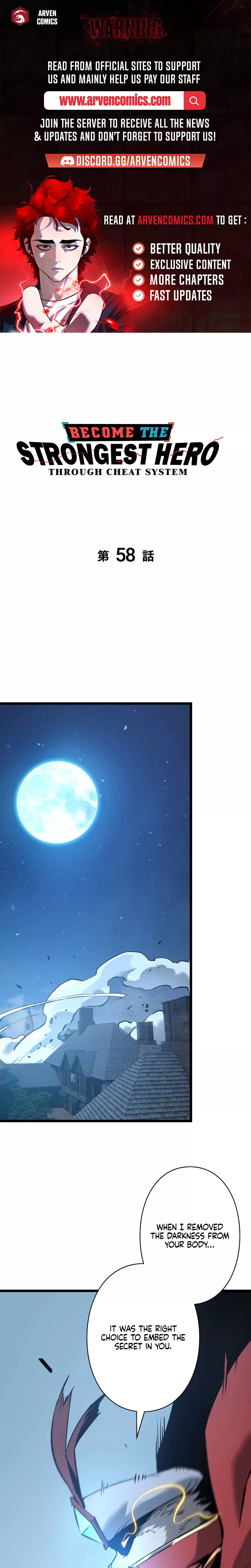 Read Become the Strongest Hero Through the Cheat System Chapter 58 Online