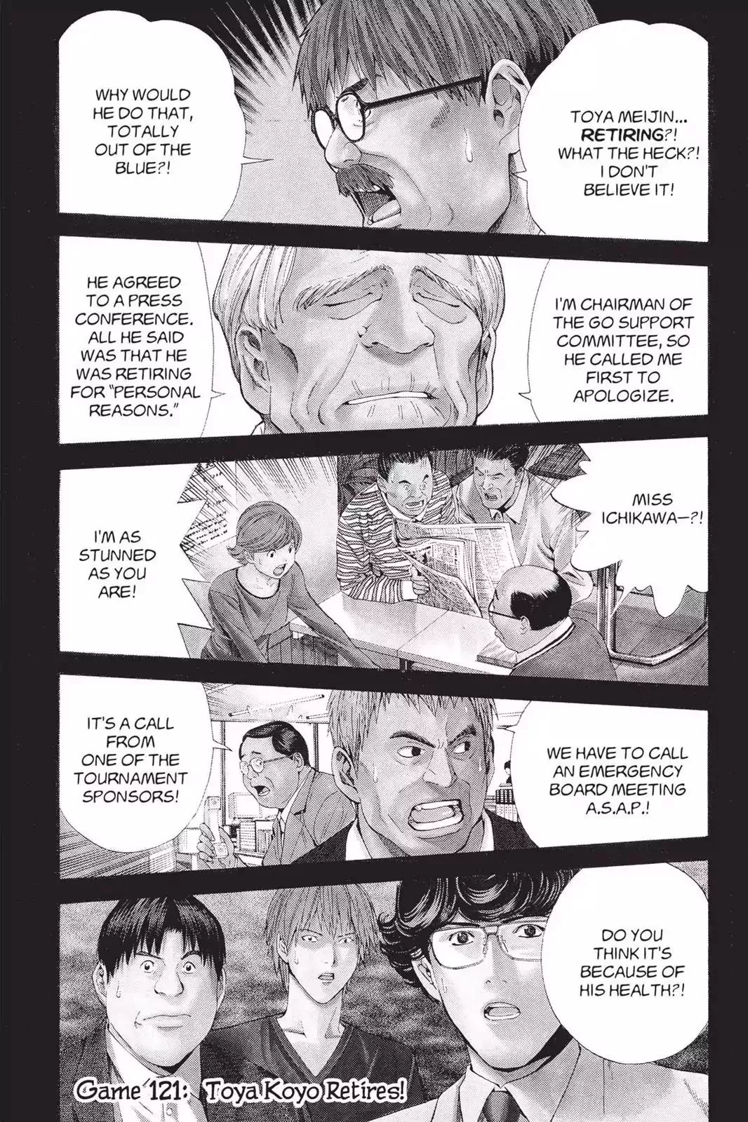 Read Hikaru no Go Chapter 121 - Touya Kouyo Retires Online