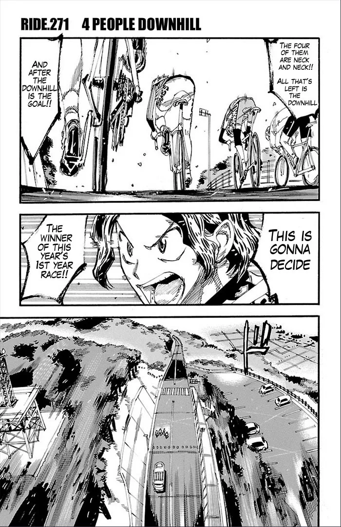 Read Yowamushi Pedal Chapter 271 - 4 people downhill Online