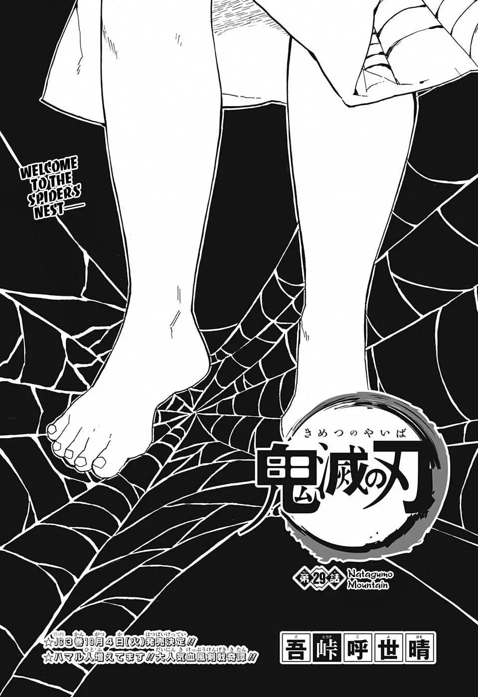 Read Kimetsu no Yaiba Chapter 29 - Natagumo Mountain Online