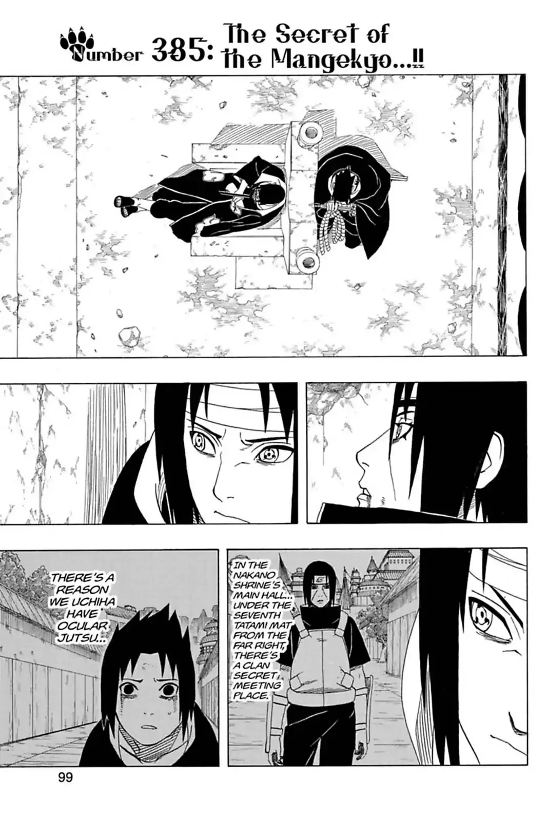 Read Naruto Chapter 385 - The Secret Of Mangekyo!! Online