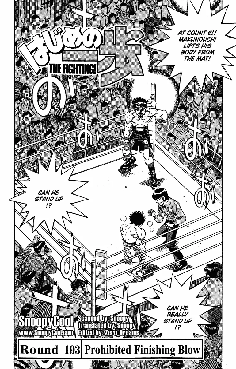 Read Hajime no Ippo Chapter 193 - Prohibited Finishing Blow Online