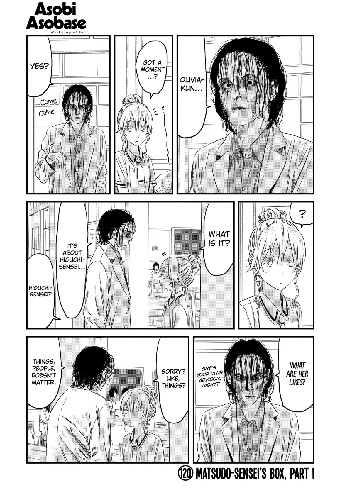 Read Asobi Asobase Chapter 120 - Matsudo-sensei’s Box, Part I Online