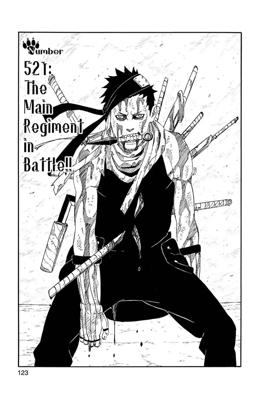 Read Naruto Chapter 521 - The Main Regiment In Battle!! Online