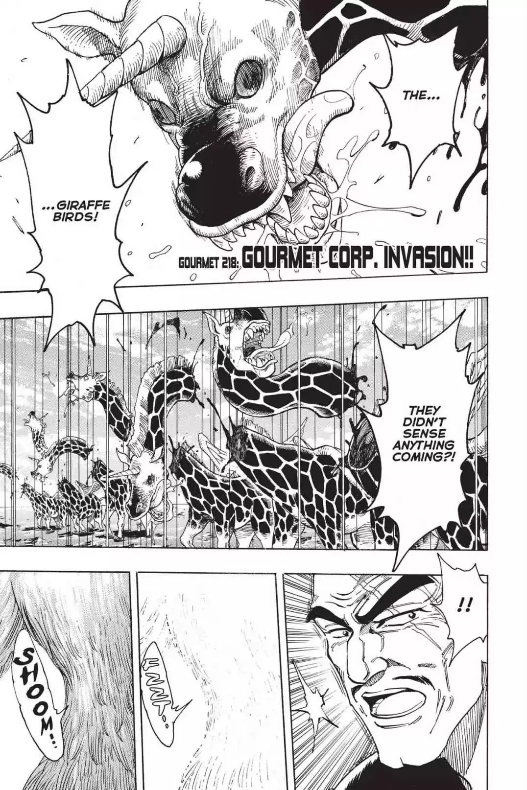 Read Toriko Chapter 218 - Vol.25 Gourmet 218: Gourmet Corp. Invasion!! Online