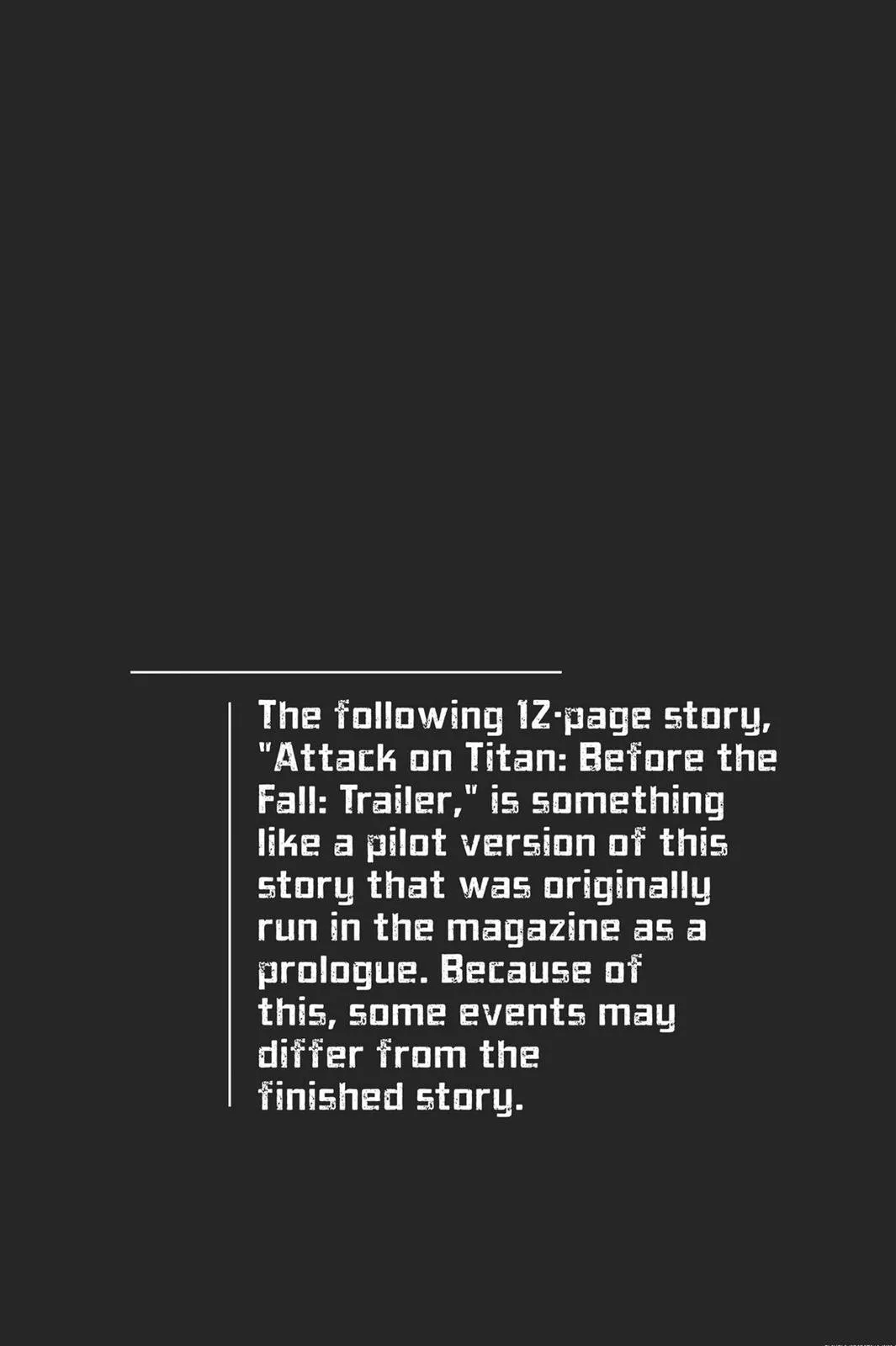 Read Shingeki no Kyojin – Before the Fall Chapter 3.5 Online