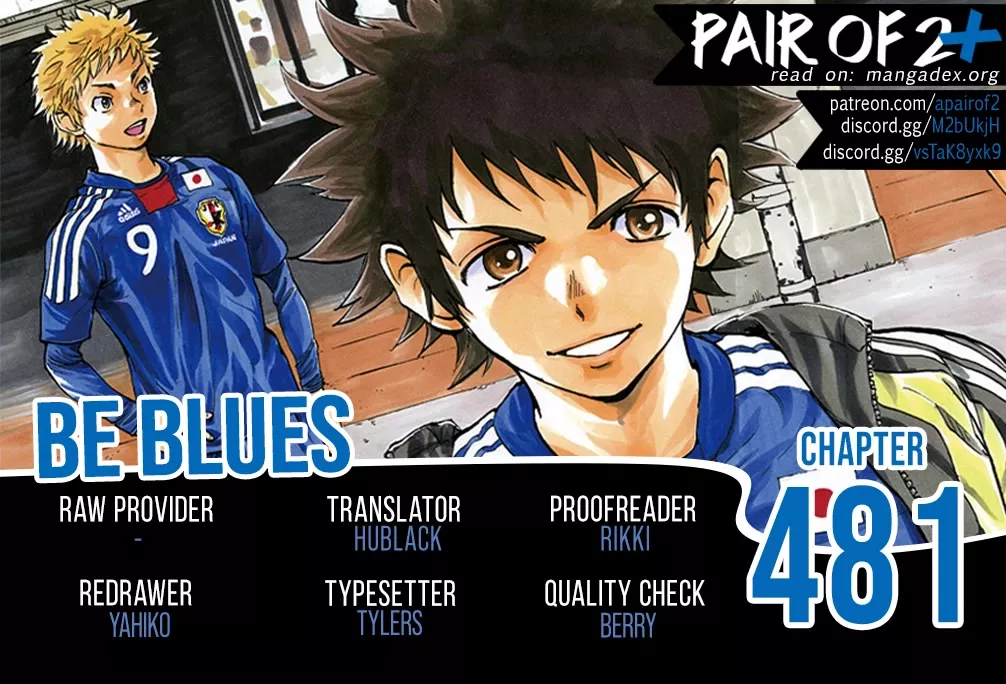 Read BE BLUES ~Ao ni nare~ Chapter 481 - Sakuraba's True Worth Online