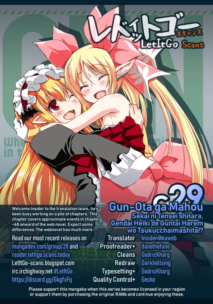 Read Gunota ga Mahou Sekai ni Tensei Shitara, Gendai Heiki de Guntai Harem o Tsukucchaimashita!? Chapter 29 Online