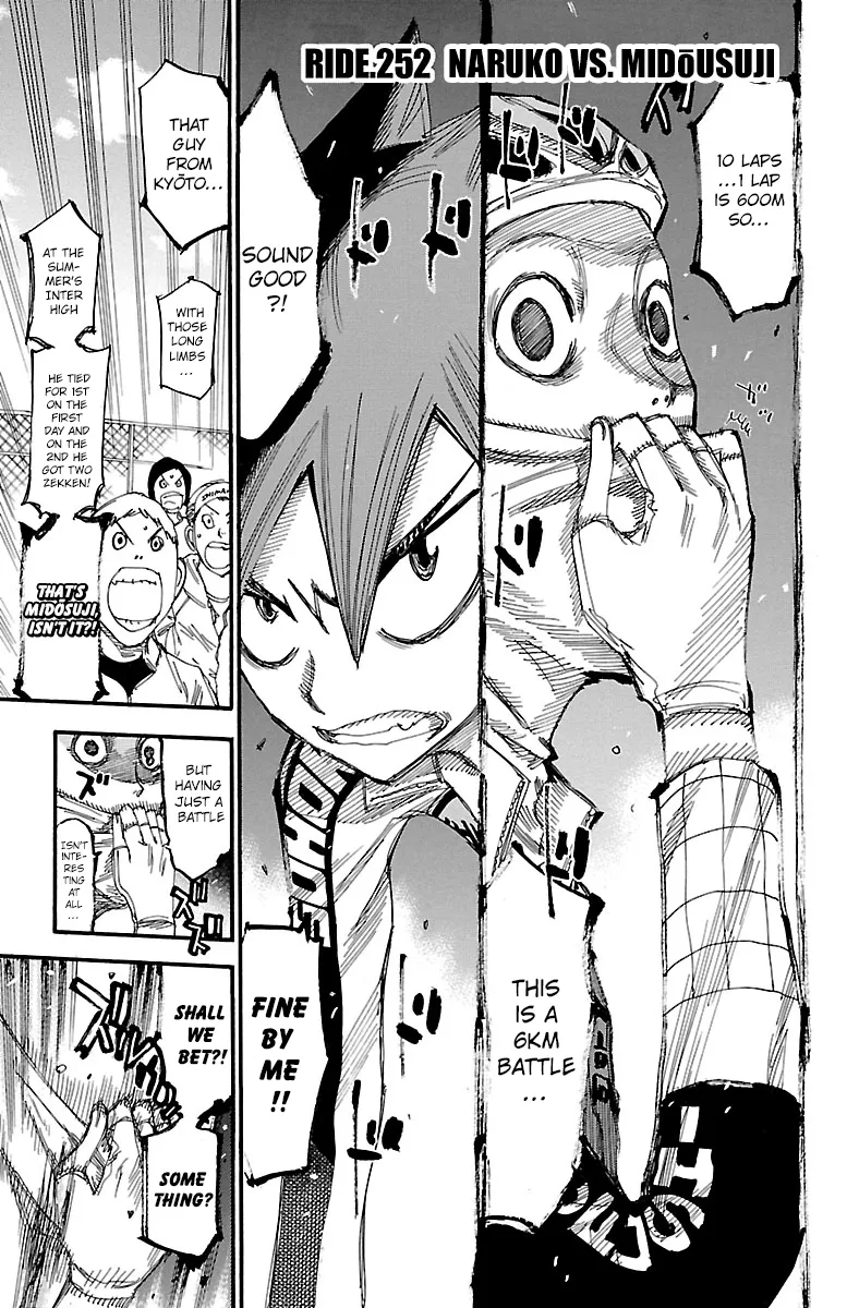 Read Yowamushi Pedal Chapter 252 - Naruko vs Midousuji Online