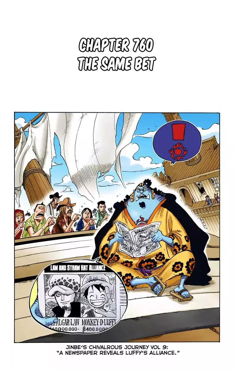 Read One Piece Chapter 760 - The Same Bet Online