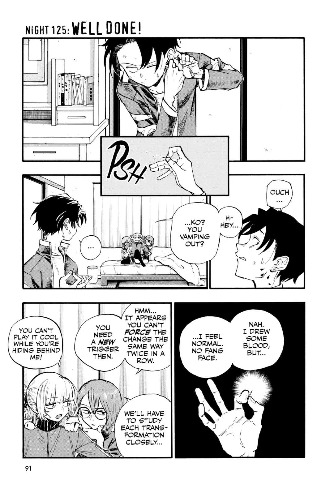 Read Yofukashi no Uta Chapter 125 - Well Done! Online