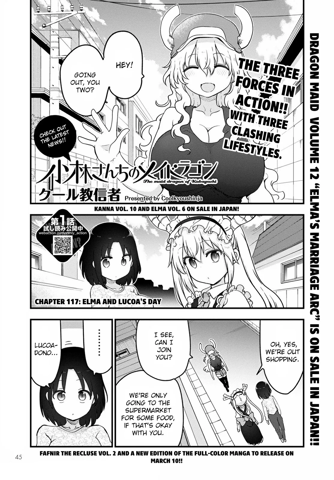 Read Kobayashi-san Chi no Maid Dragon Chapter 117 - Elma and Lucoa's Day Online