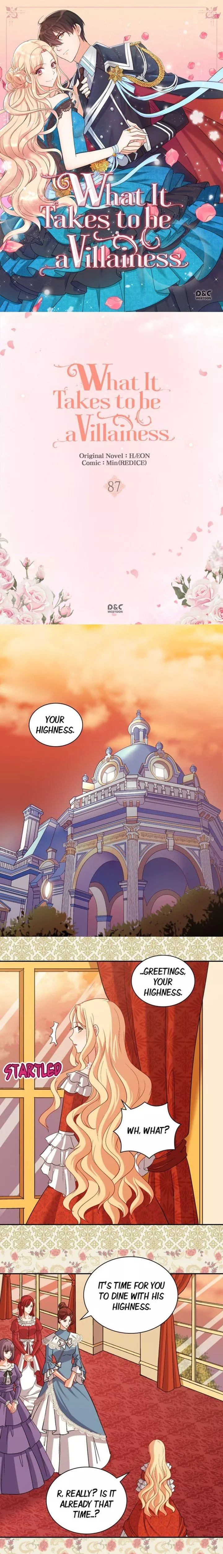 Read What It Takes to Be a Villainess Chapter 87 Online