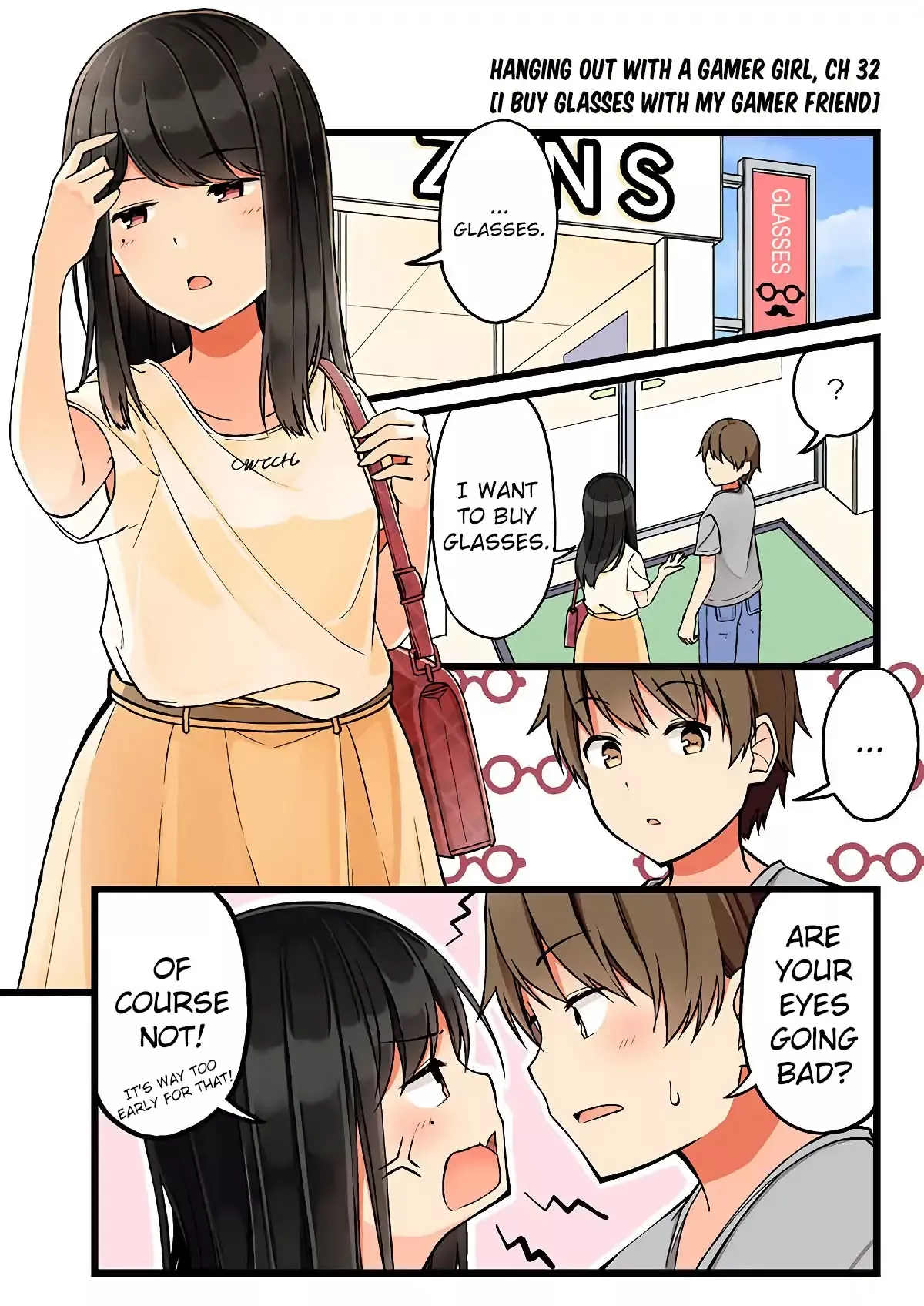 Read Hanging Out With a Gamer Girl Chapter 32 - I buy glasses with my gamer friend Online