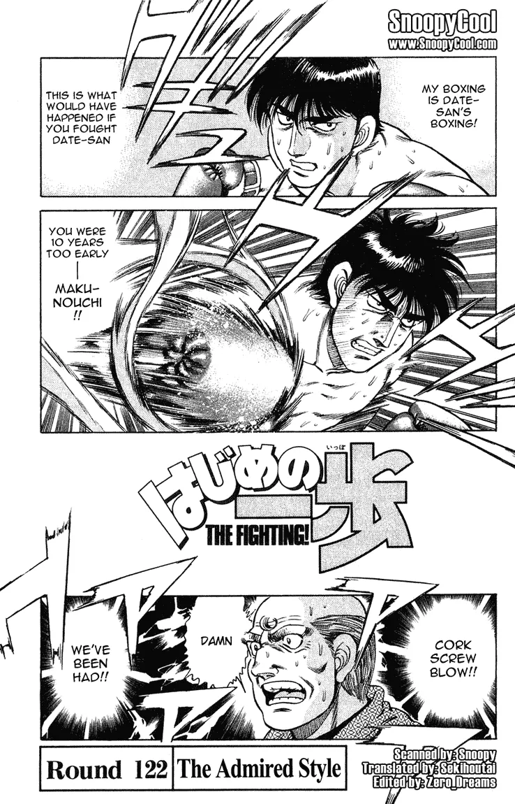 Read Hajime no Ippo Chapter 122 - The Admired Style Online