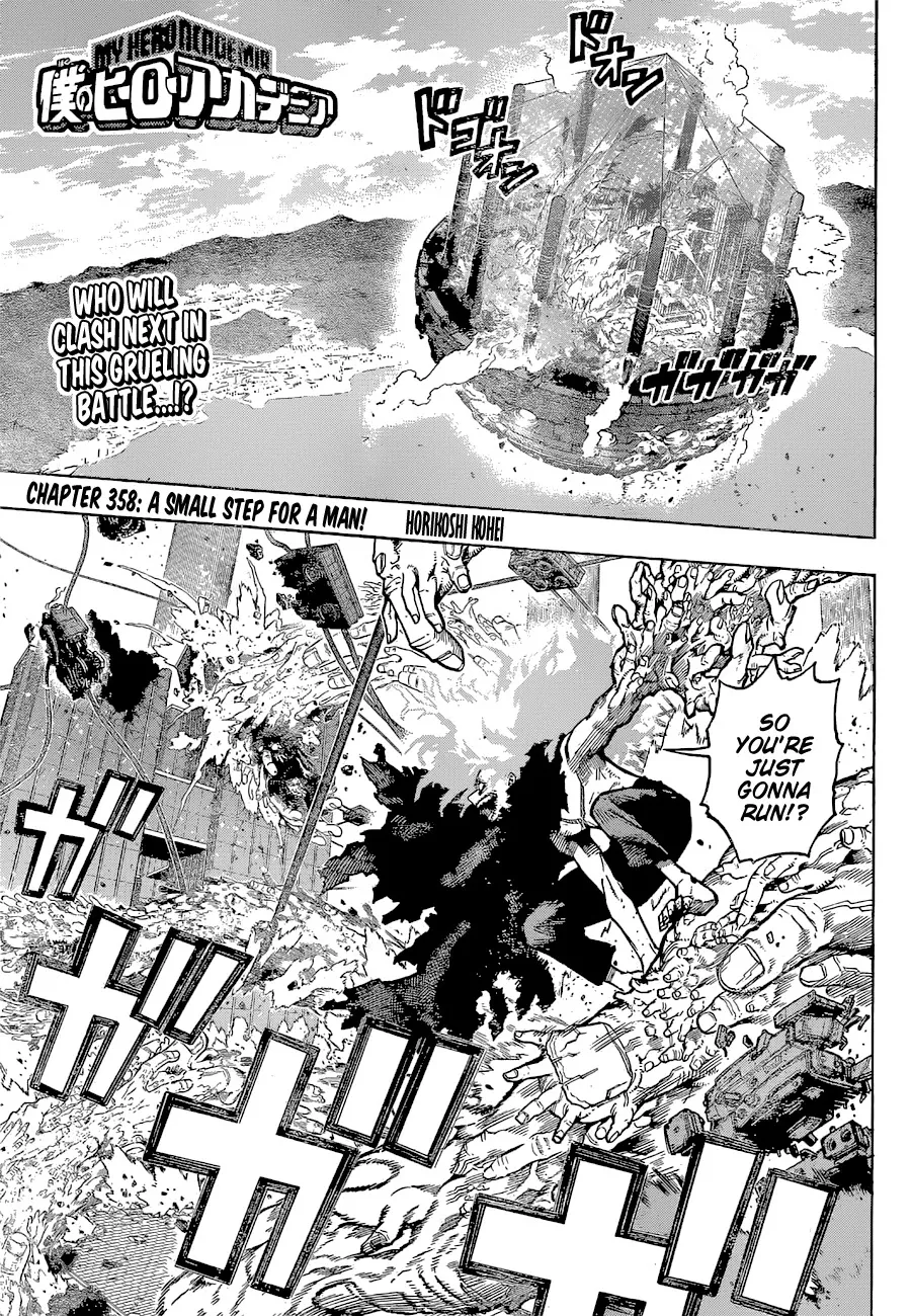 Read Boku no Hero Academia Chapter 358 - A Small Step for a Man! Online