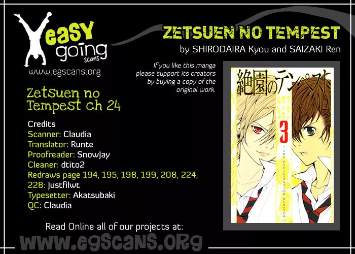 Read Zetsuen no Tempest Chapter 24 - Our Trip Is Over Online