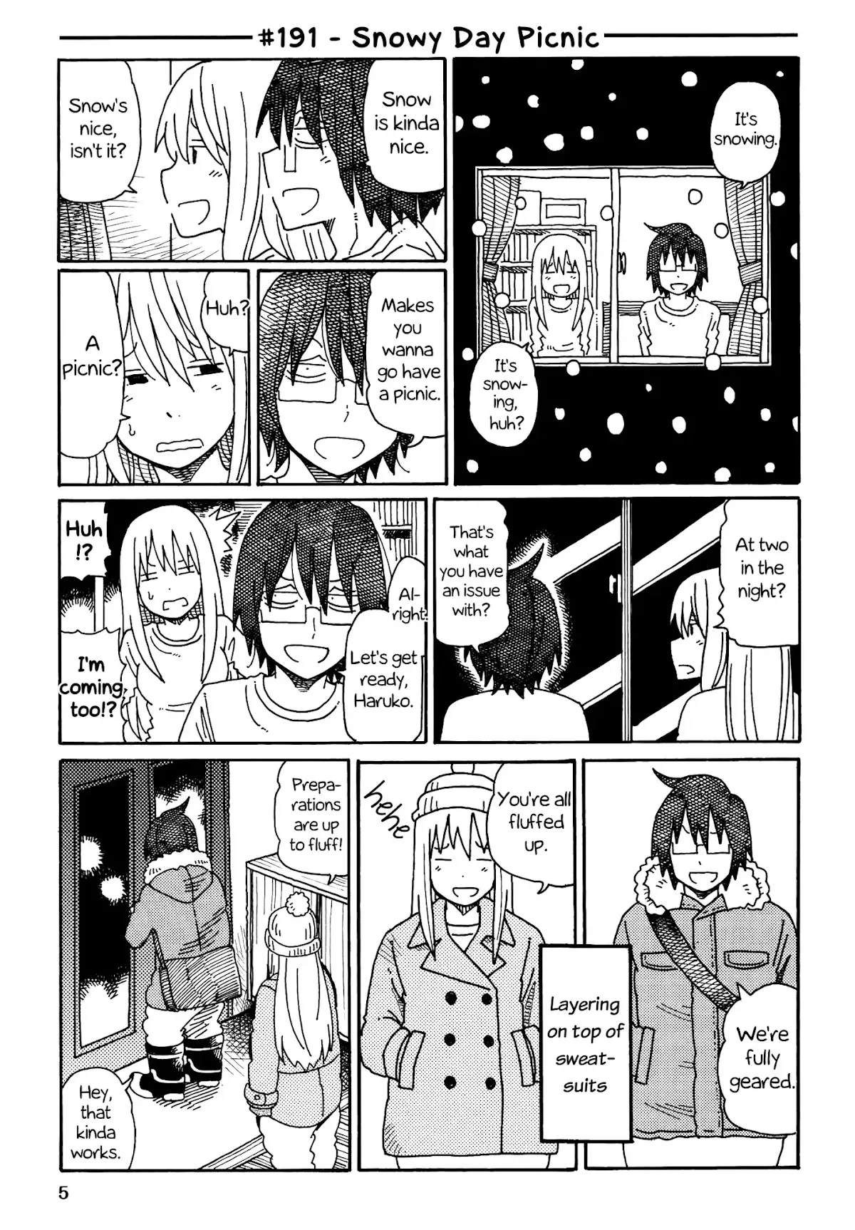 Read Hatarakanai Futari (The Jobless Siblings) Chapter 191 - Snowy Day Picnic Online