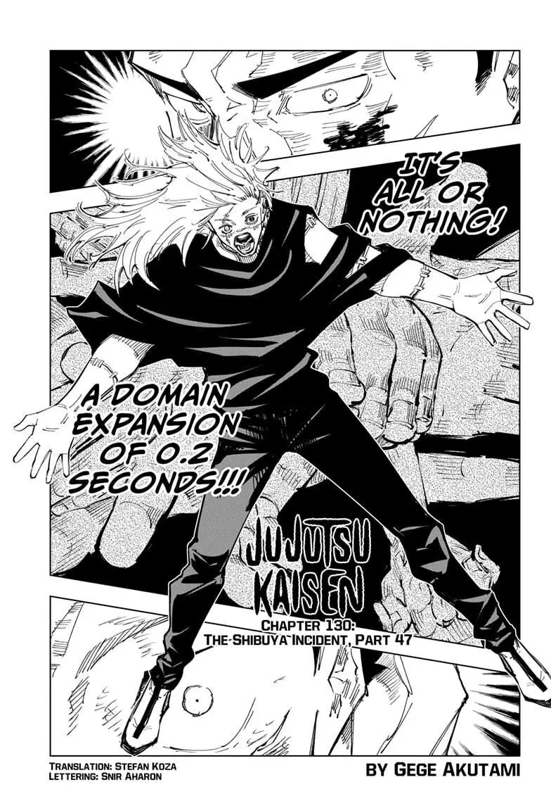 Read Jujutsu Kaisen Chapter 130 Online