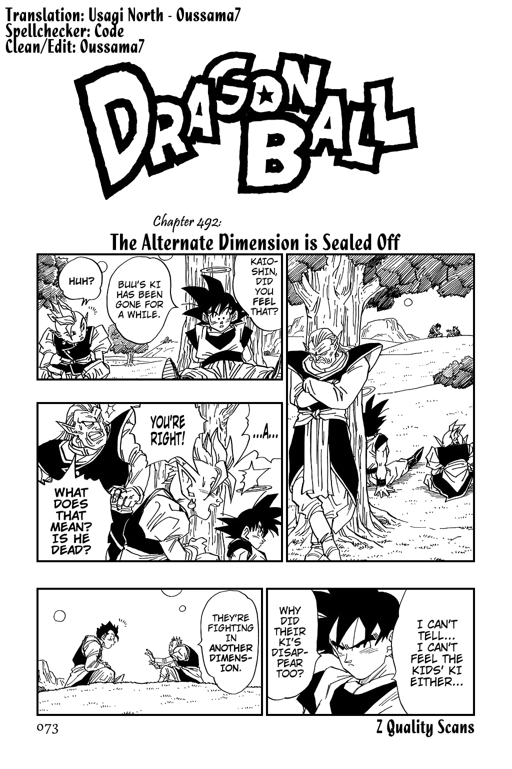 Read Dragon Ball Chapter 492 - The Alternate Dimension is Sealed Off Online