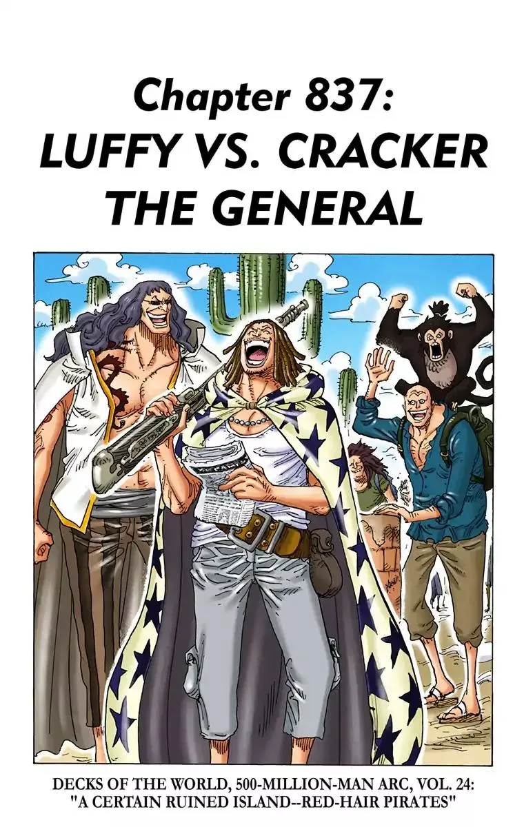 Read One Piece Chapter 837 - Luffy vs. Cracker the General Online