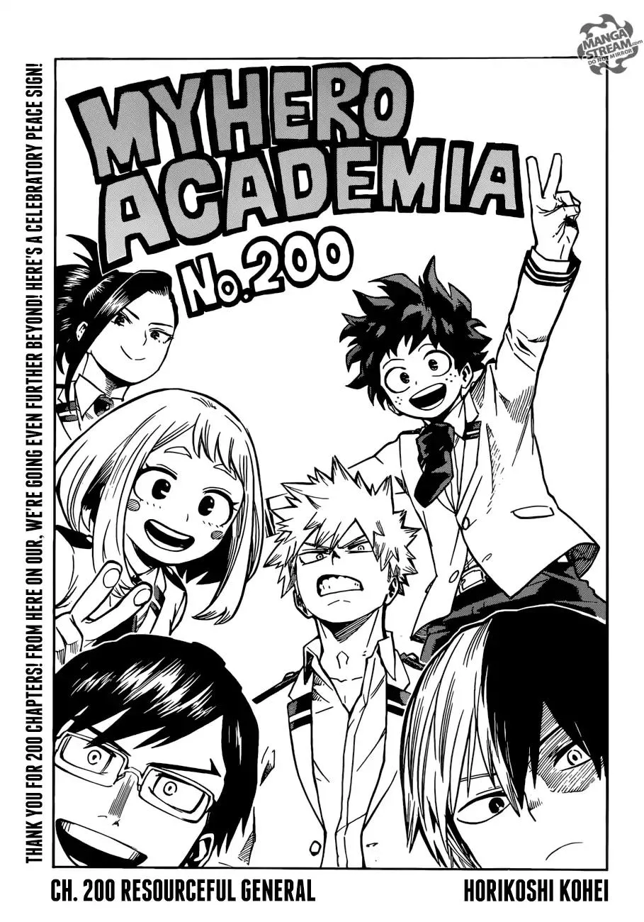 Read Boku no Hero Academia Chapter 200 - Resourceful General Online