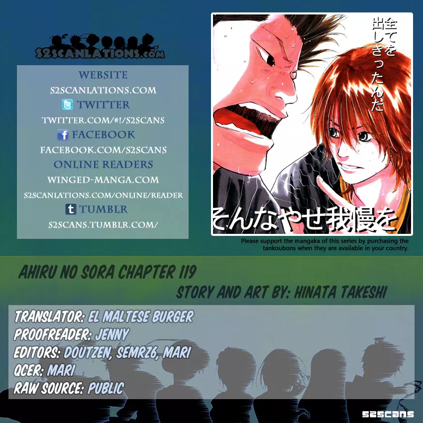 Read Ahiru no Sora Chapter 119 - By Myself Online