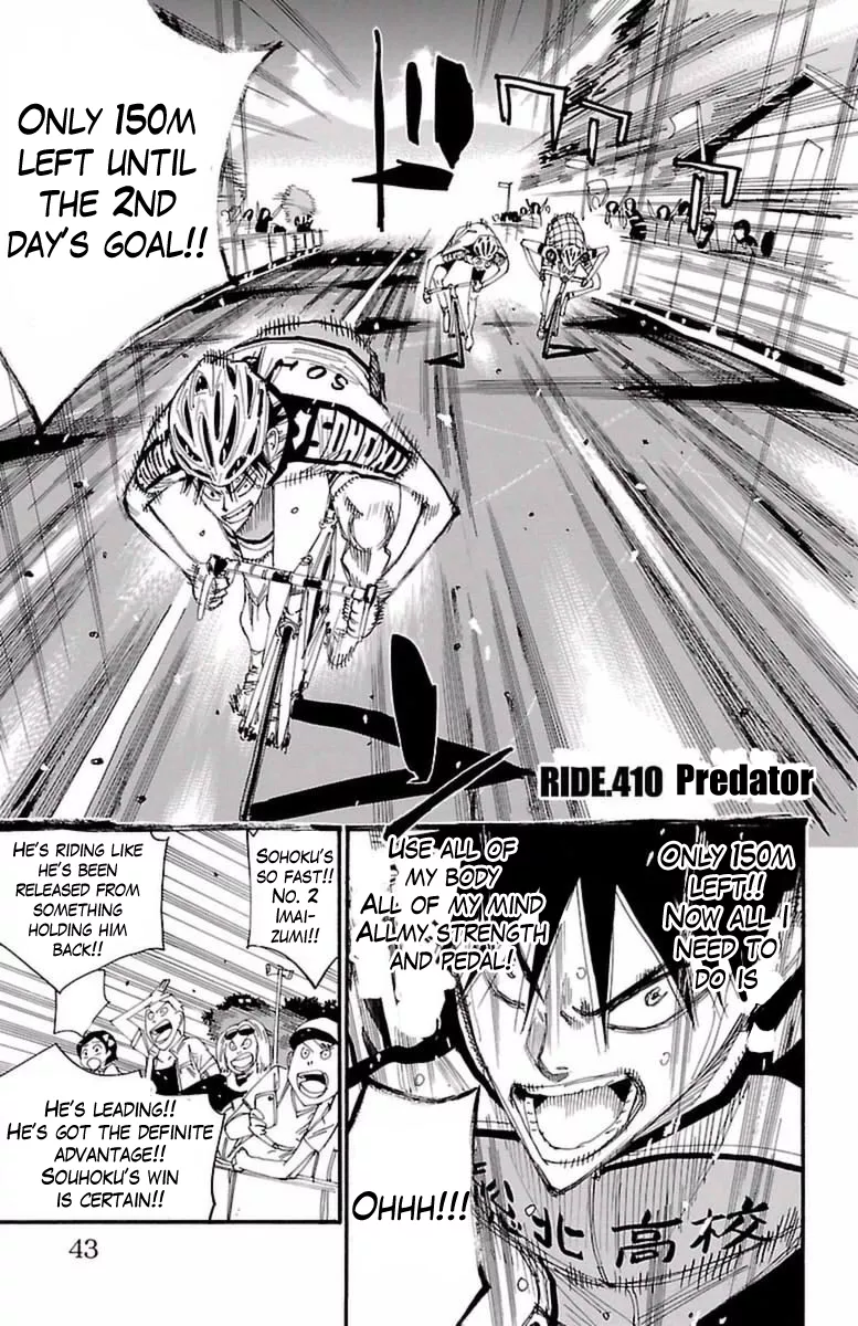 Read Yowamushi Pedal Chapter 410 - Predator Online