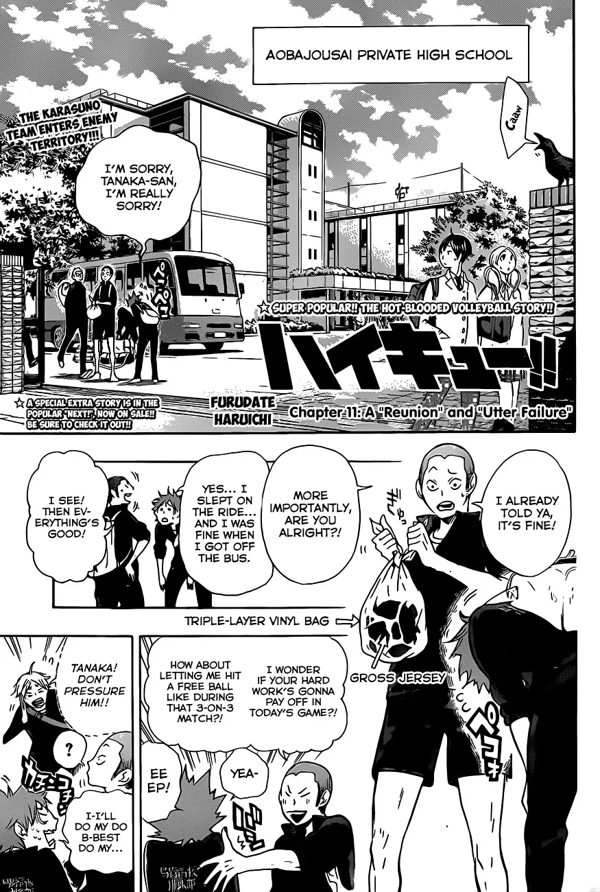 Read Haikyu!! Chapter 11 - A "Reunion" and "Utter Failure" Online