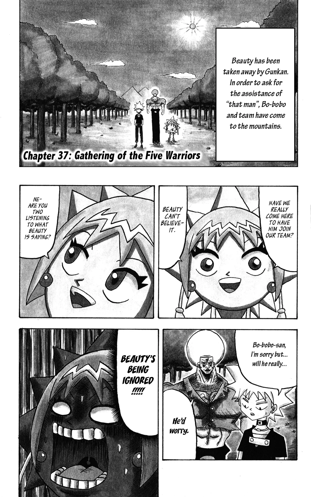 Read Bobobo-bo Bo-bobo Chapter 37 - Gathering of the Five Warriors Online