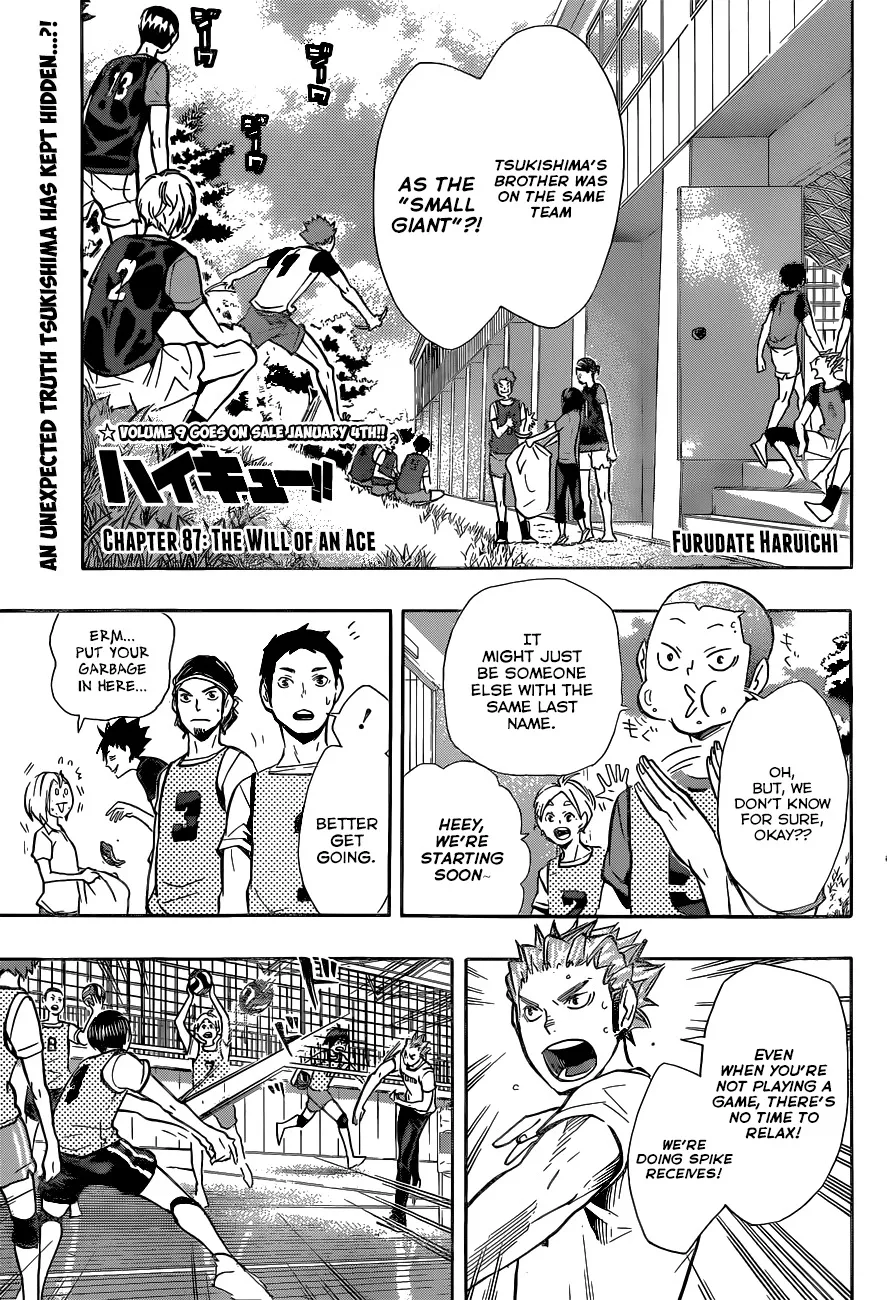 Read Haikyu!! Chapter 87 - The Will of an Ace Online