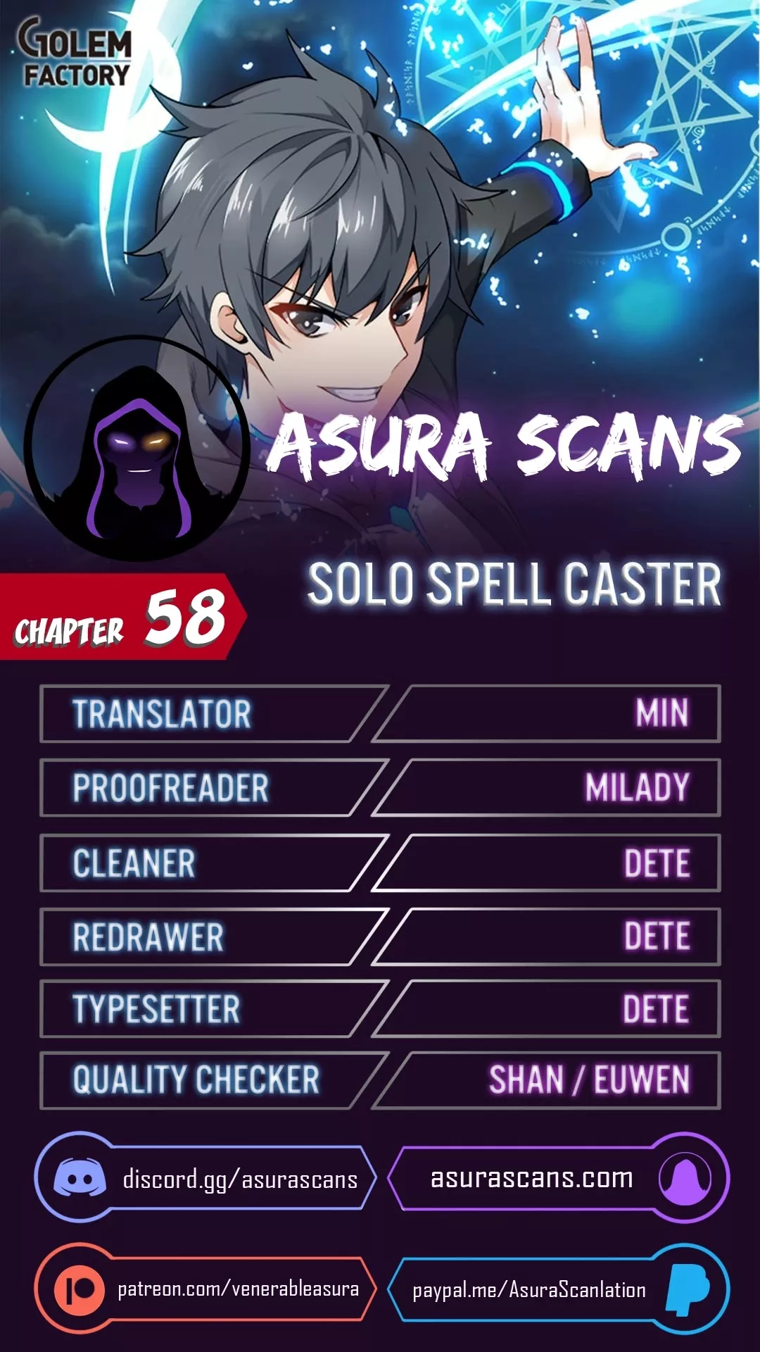 Read Solo Spell Caster Chapter 58 Online