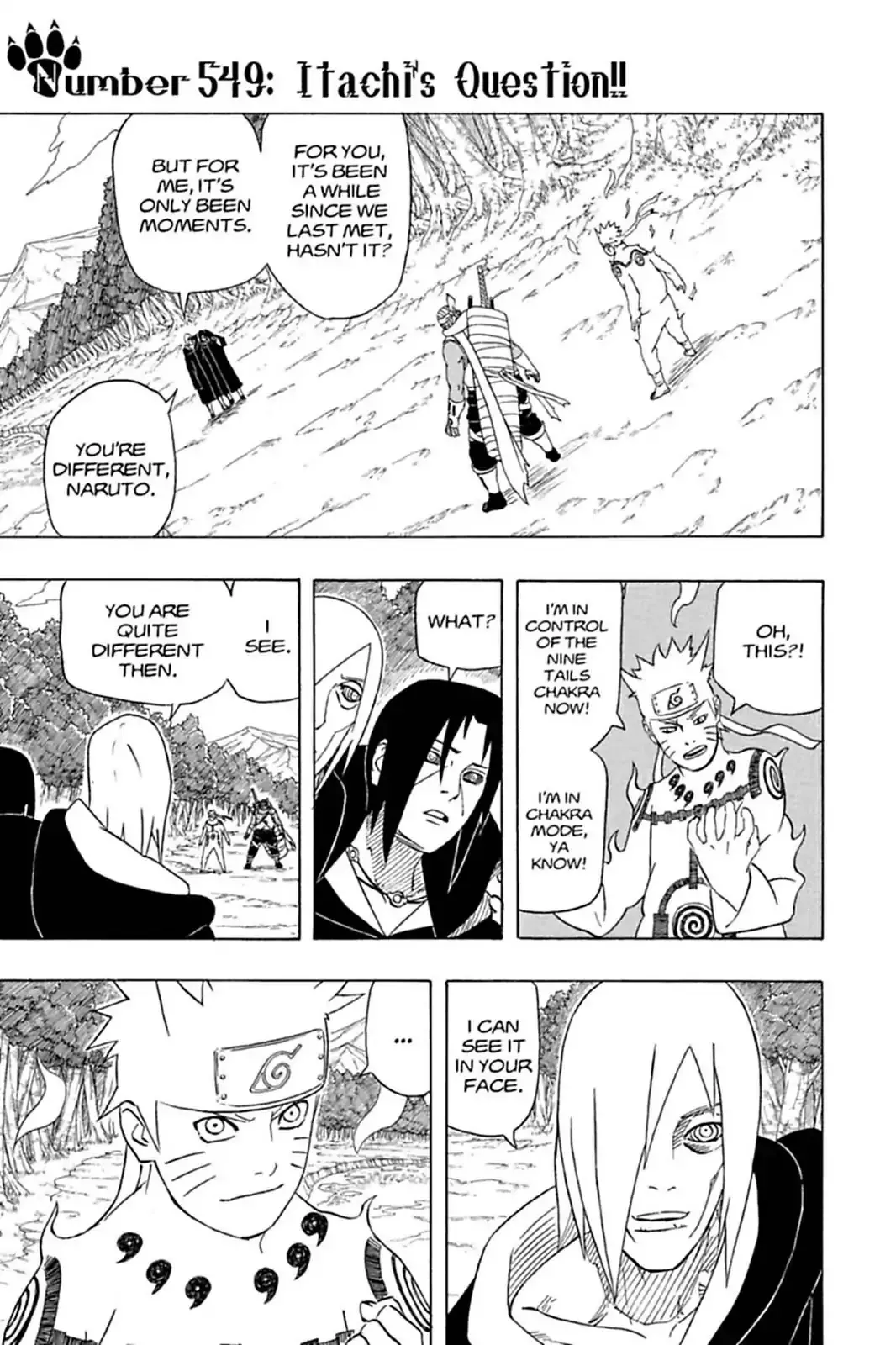 Read Naruto Chapter 549 - Itachi's Question!! Online