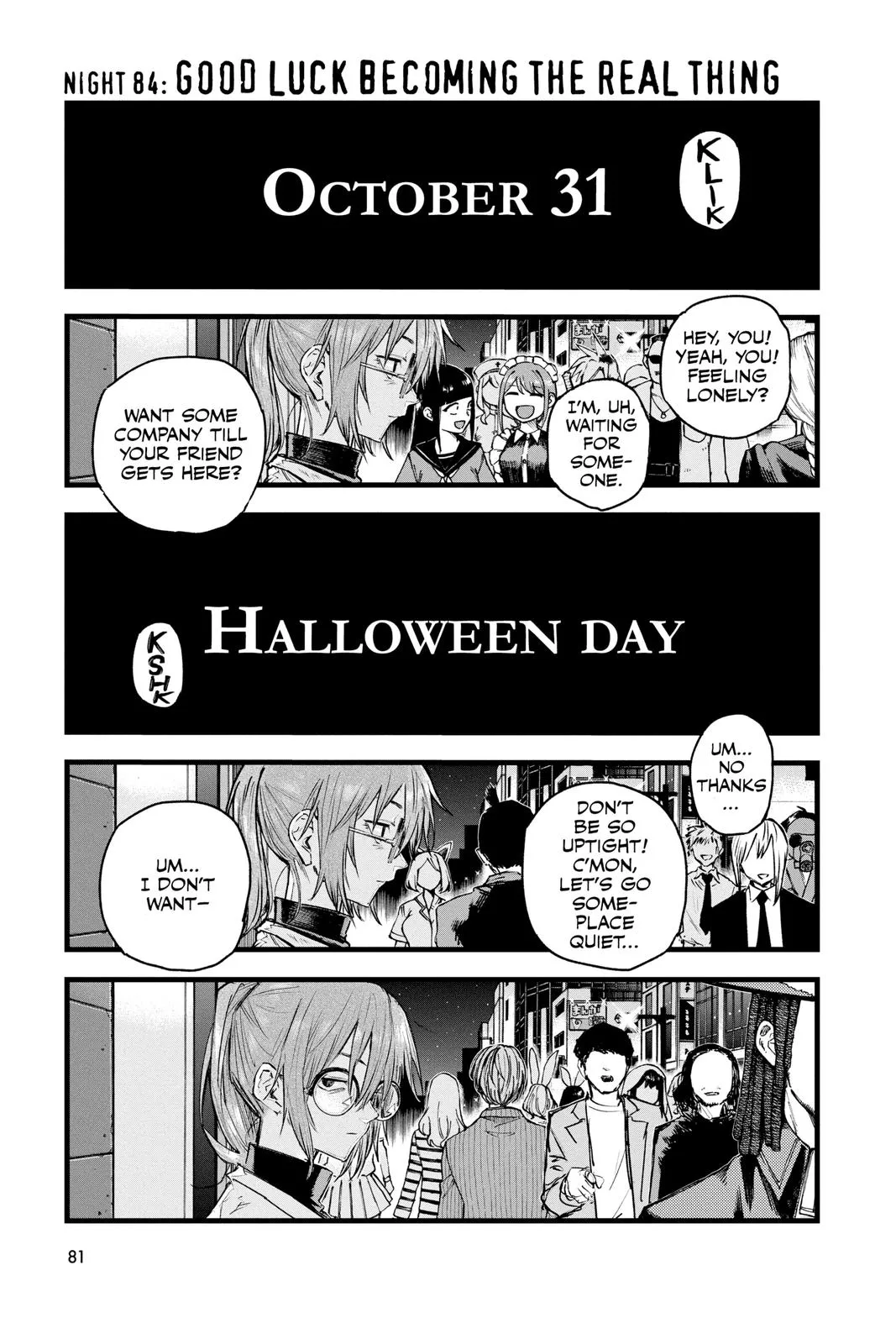 Read Yofukashi no Uta Chapter 84 Online