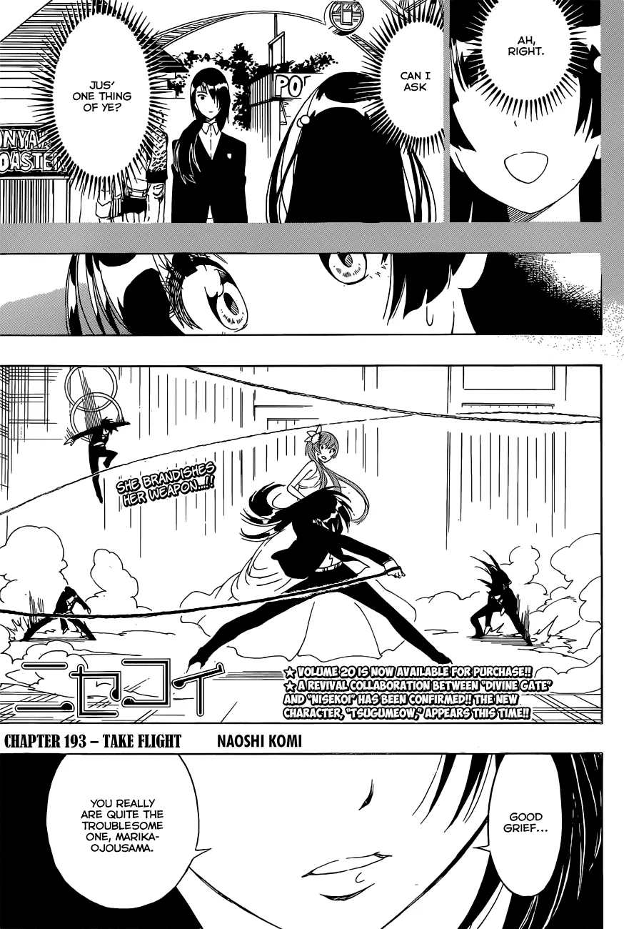 Read Nisekoi Chapter 193 - Take Flight Online