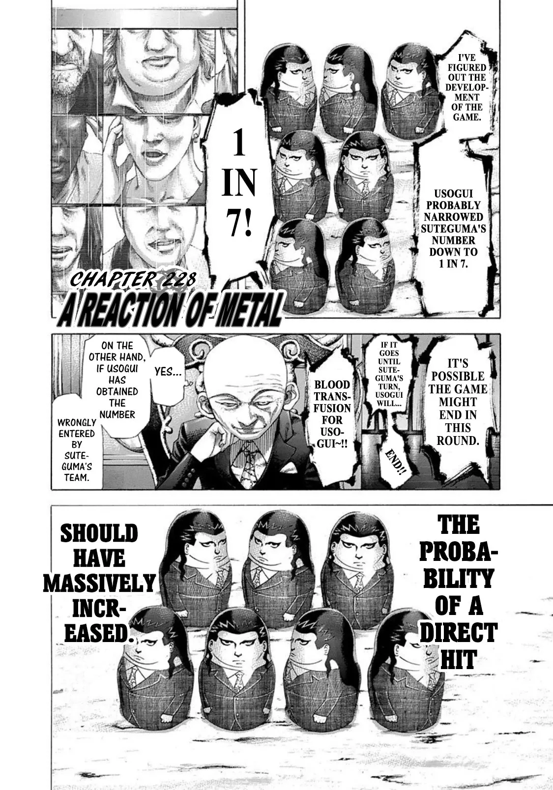 Read Usogui Chapter 228 - A Reaction Of Metal Online