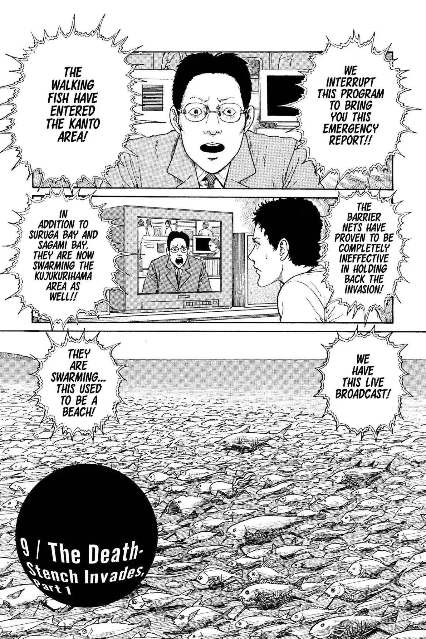 Read Gyo Chapter 9 - The Death-Stench Invades (Part 1) Online