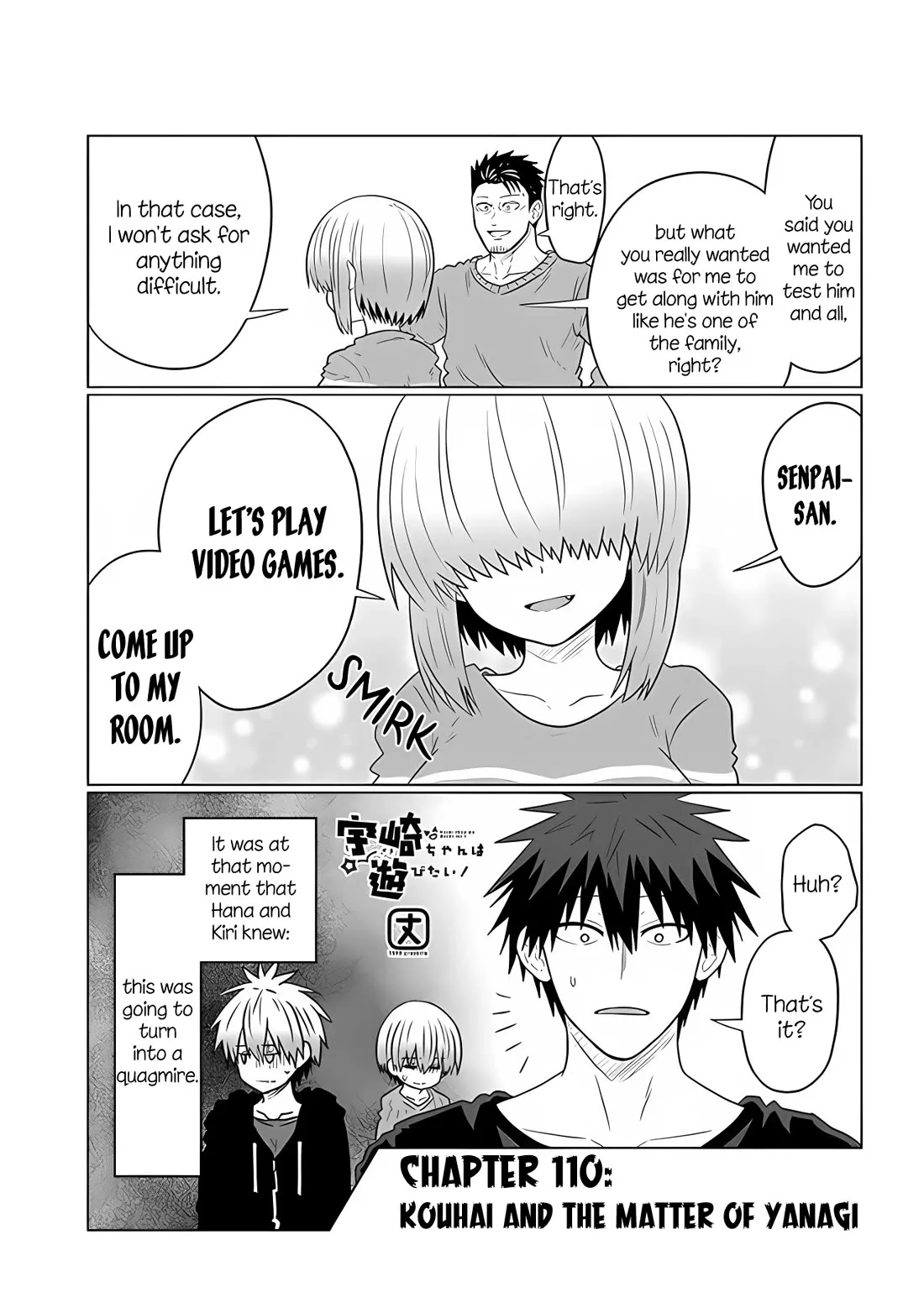 Read Uzaki-chan wa Asobitai! Chapter 110 - Kouhai and the Matter of Yanagi Online