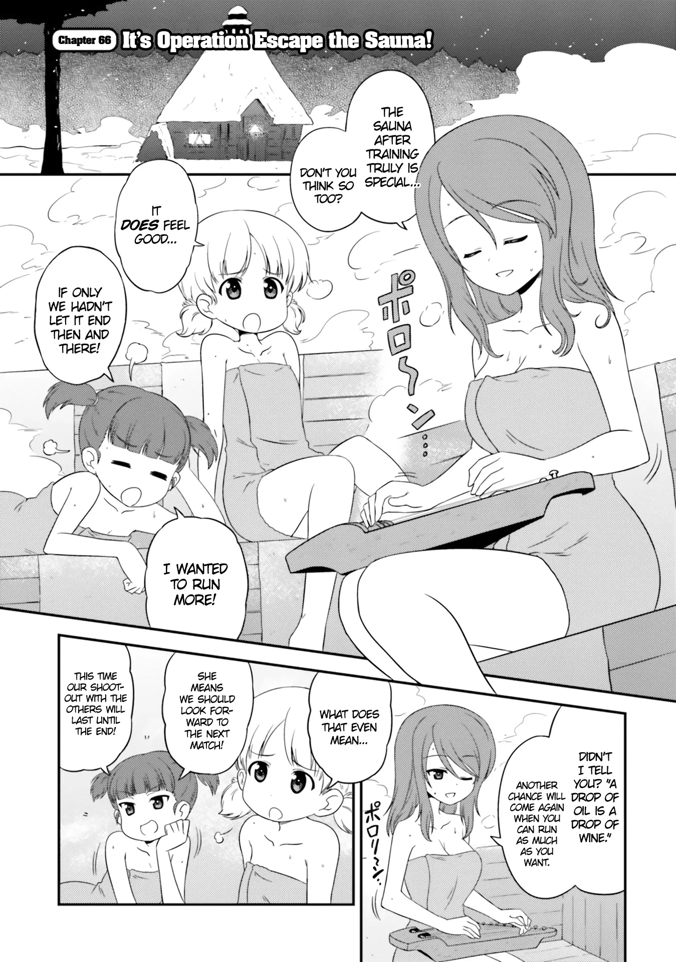 Read Girls & Panzer – Motto Love Love Sakusen desu! Chapter 66 - It's Operation Escape the Sauna! Online