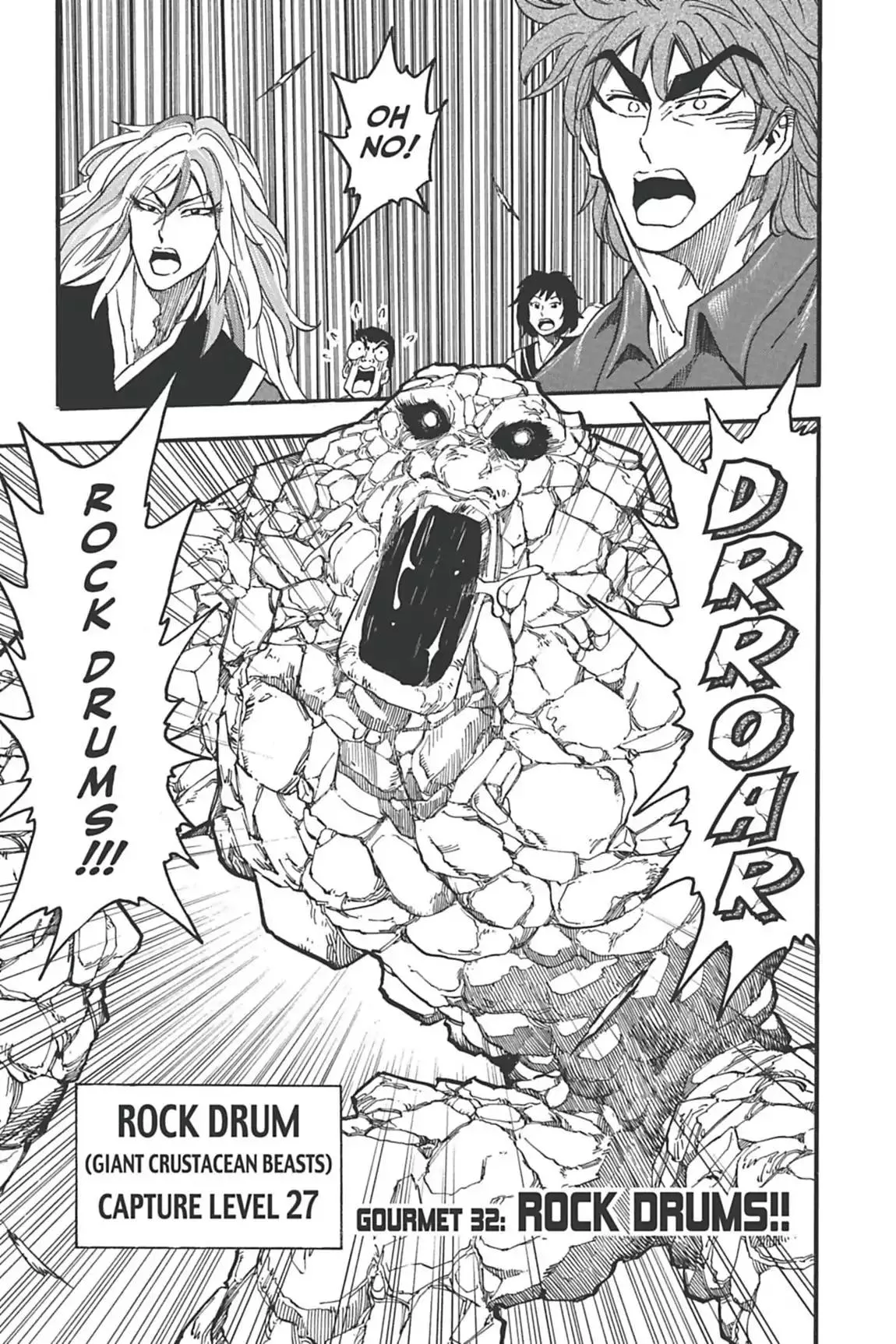 Read Toriko Chapter 32 - Vol.4 Gourmet 32: Rock Drums!! Online