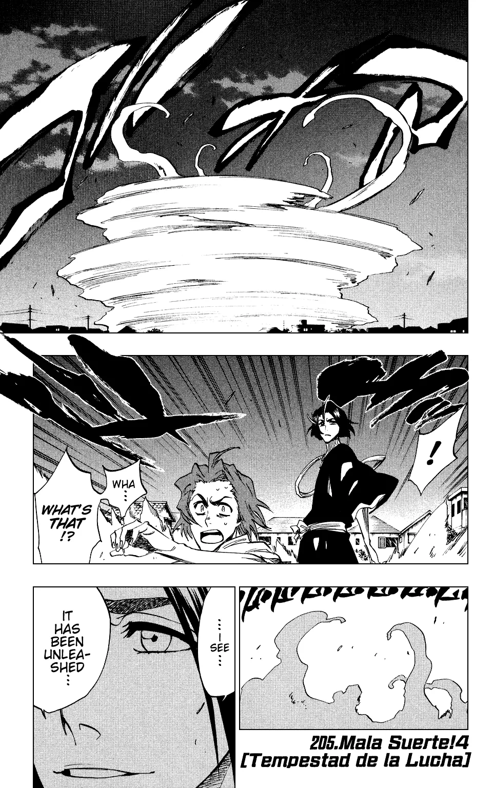 Read Bleach Chapter 205 - ¡Mala Suerte! 4 (Tempestad de La Lucha) Online