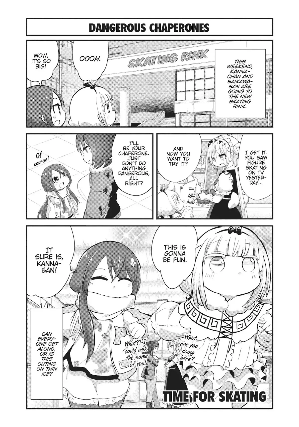 Read Kobayashi-san Chi no Maid Dragon: Kanna no Nichijou Chapter 53 - Time for Skating Online