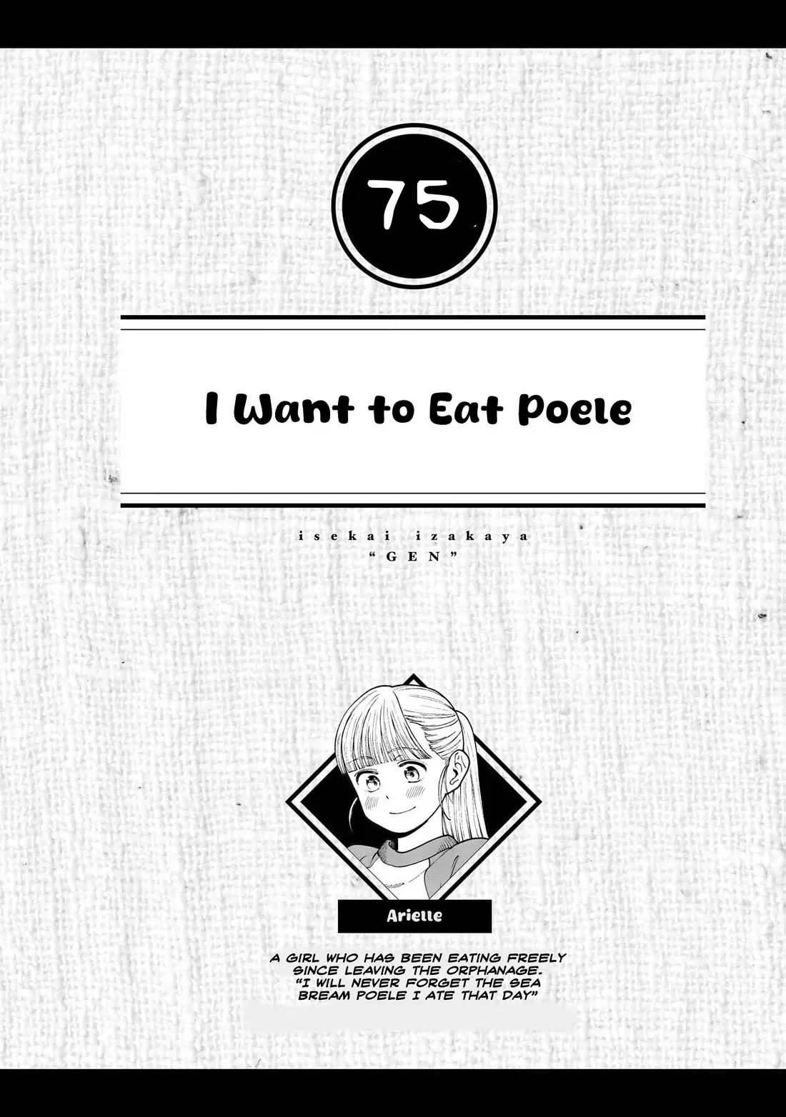 Read Isekai Izakaya “Gen” Chapter 75 - I Want to Eat Poele Online