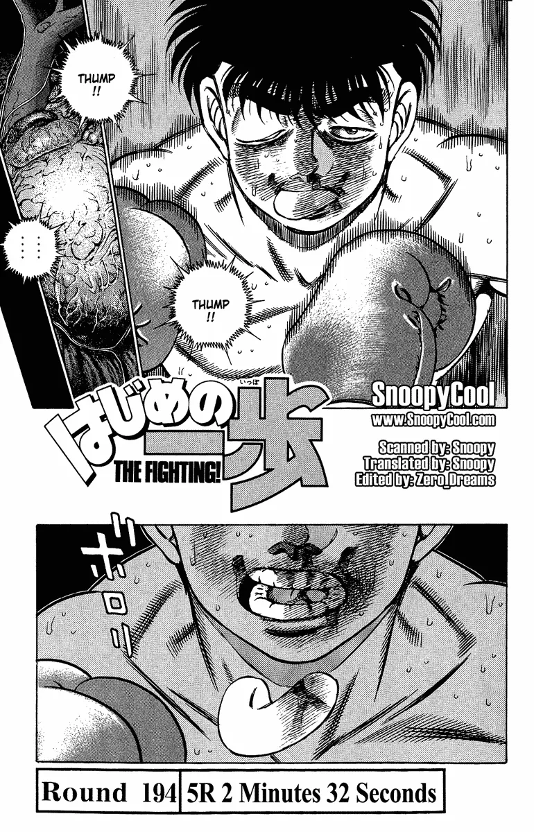 Read Hajime no Ippo Chapter 194 - 5R 2 Minutes 32 Seconds Online