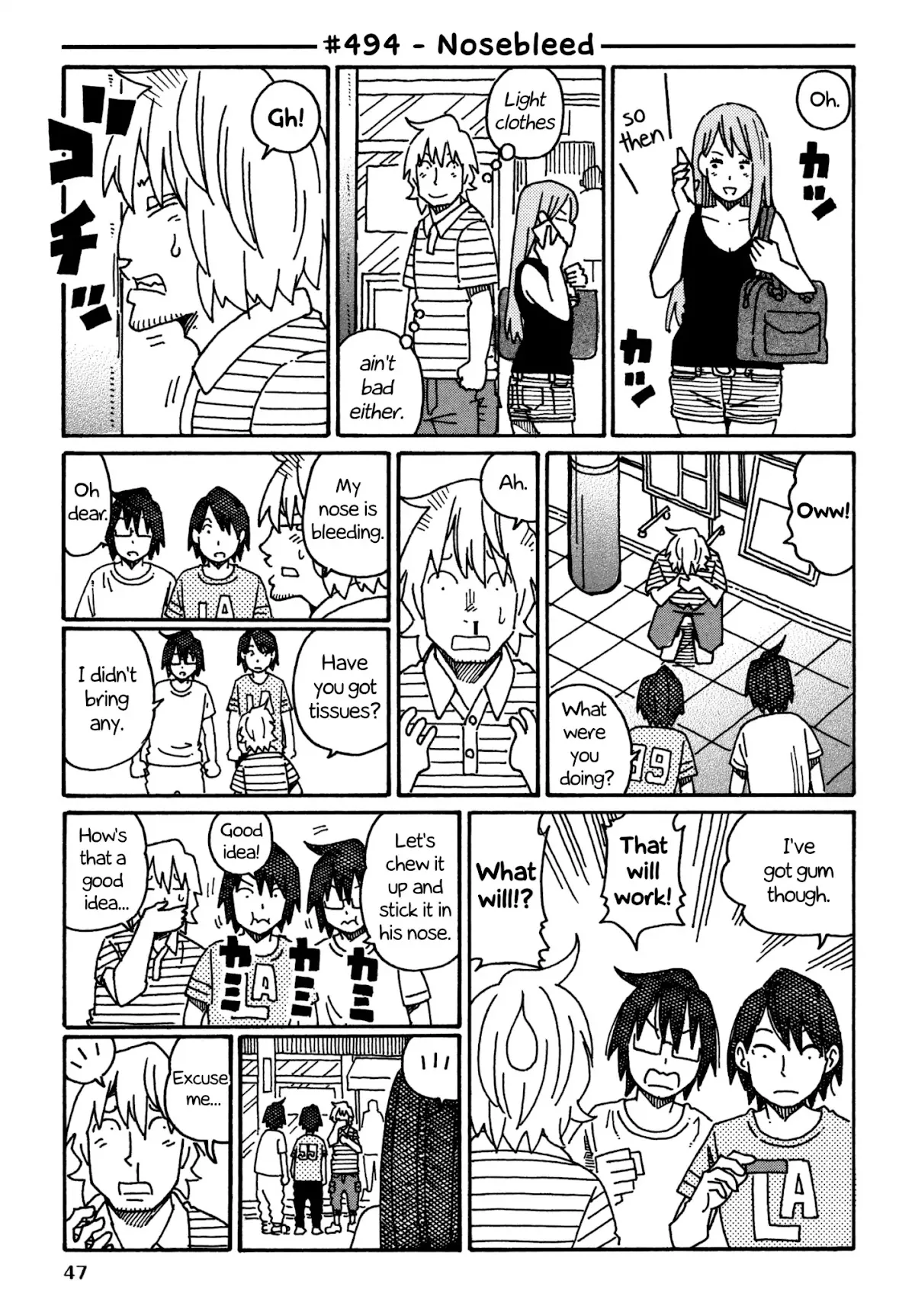 Read Hatarakanai Futari (The Jobless Siblings) Chapter 494 - Nosebleed Online